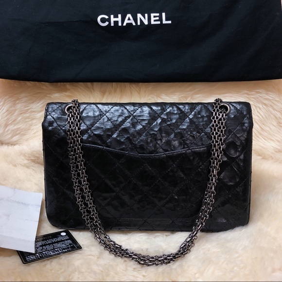 🦄UNICORN 🦄 CHANEL MAXI Crumpled Lambskin Reissue - Picture 3 of 11